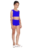 SHORT DANZA LYCRA BLU BAMBINA